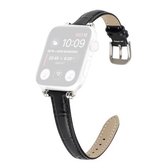 Bamboe Joint met Kralen Lederen Vervangende Band Horlogeband Voor Apple Watch Series 6 & SE & 5 & 4 40mm/3 & 2 & 1 38mm (Zwart)