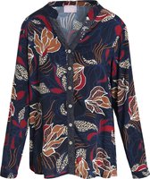 Cassis - Female - Blouse in viscose met bloemenprint  - Blauw