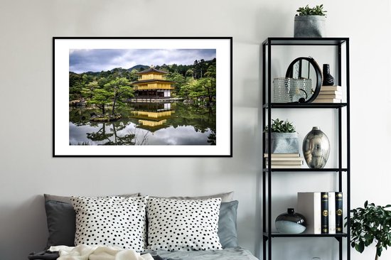 Cadre photo avec affiche - Pavillon - Kyoto - Japon - 120x80 cm - Cadre pour affiche