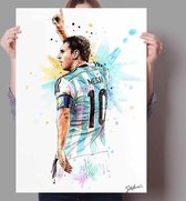 Voetbal Wereldster Print Poster Wall Art Kunst Canvas Printing Op Papier Living Decoratie Multi-color 50X70cm