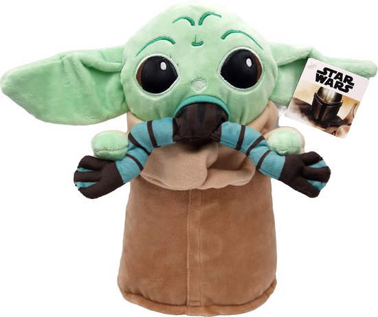 Disney - Star Wars - Knuffel - Baby Yoda met Kikker - Mandalorian - Grogu - Pluche - 30 cm