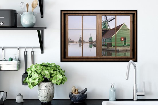 Cadre photo avec affiche - Transparent - Moulin - Water - 60x40 cm - Cadre pour affiche