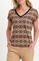 Tramontana | Top met Snake Print | Print Reds | Maat M