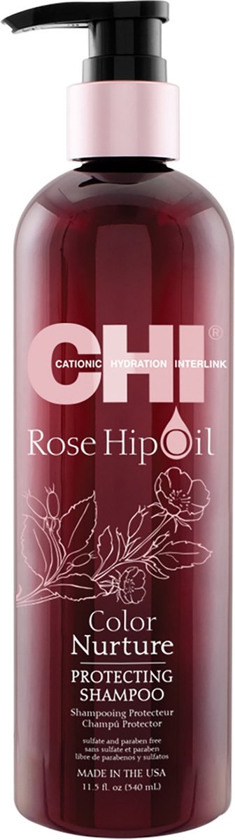 CHI Rose Hip Oil Shampoo-340 ml - vrouwen - Voor Gekleurd haar