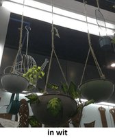 Hanging basket wit Dia 26x11cm