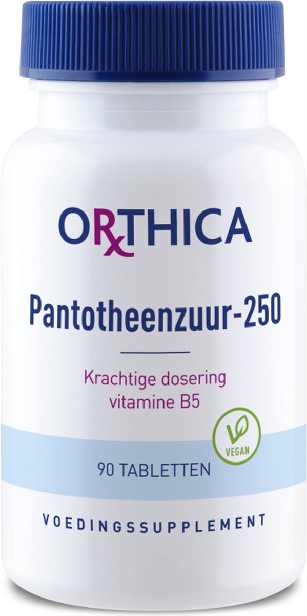 Orthica Pantotheenzuur-250 (vitaminen) - 90 Tabletten