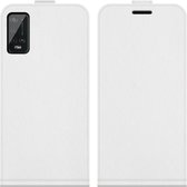 Mobigear Telefoonhoesje geschikt voor Wiko Power U20 Hoesje | Mobigear Flipcase | Pasjeshouder voor 1 Pasje | Telefoonhoesje voor Pinpas / OV Kaart / Rijbewijs - Wit