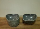 Waskommen natuursteen Twinset FL20841 A+B