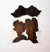 KOELAP Kalfshuid - Bruinwit Gevlekt Kalfshuid - 85 x 95 cm - 1003876