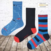 Jongens sokken auto 12 paar voordeelpak -Gianvaglia-35-38-sokken