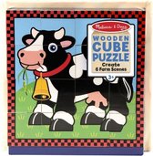 blokkenpuzzel Boerderij junior hout 16-delig