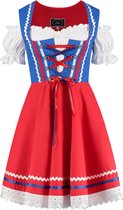 Dirndl Rood-Wit-Blauw 2-delig