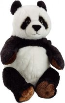 knuffelpanda junior 22 cm pluche wit/zwart