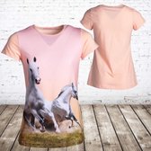 Paarden shirt J04 -s&C-86/92-t-shirts meisjes
