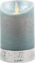 led-kaars 12,5 cm wax blauw