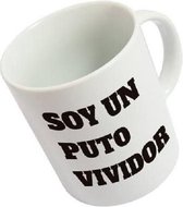 mok Soy un Puto Vividor 350 ml keramiek wit