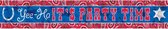 banner Bandana & Blue Jeans 760 cm blauw/rood