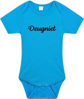 Deugniet tekst baby rompertje blauw jongens - Kraamcadeau - Babykleding 56 (1-2 maanden)