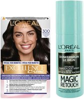 L'Oréal Crème Puur Donkerbruin + Uitgroeispray Pakket