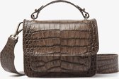 VIA VAI VIA VAI Bowie Sass XS Tassen - Bruin - Maat 1 size - Crossbodytas - Bruin - Leer