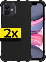 Hoes voor iPhone 11 Hoesje Shock Proof Case - Hoes voor iPhone 11 Hoes Siliconen Cover - 2 Stuks