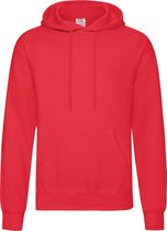 Fruit of the Loom - Classic Hoodie - Rood - XL