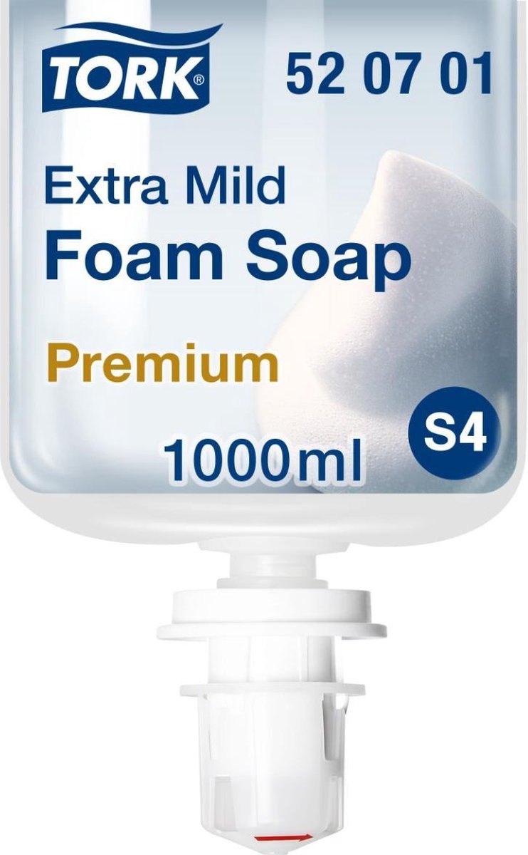 Goedkoopste Tork extra milde schuimzeep, allergievriendelijk en geurvrij, S4 6 x 1000 ml (520701