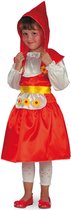 Carnival Toys Verkleedjurk Red Hood Junior Polyester Rood/wit Maat 110