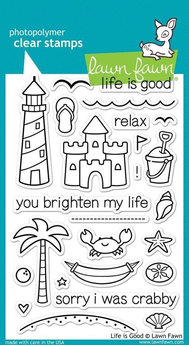 Life Is Good Clear Stamps (LF680)