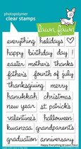 Happy Everything Clear Stamps (LF430)
