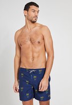 Shiwi Swimshort grafitti palm - donker blauw - S