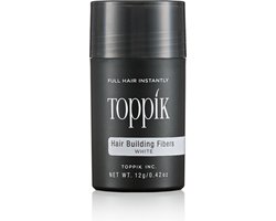 Toppik Hair Building Fibers Wit - 12 gram - Cosmetische Haarverdikker - Verbergt haaruitval - Direct voller haar