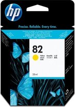 Originele inkt cartridge HP CH568A Geel (nº 82) (Gerececonditioneerd A+)