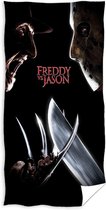 Warner Bros. Strandlaken Freddy Vs Jason 140 Cm Katoen Zwart