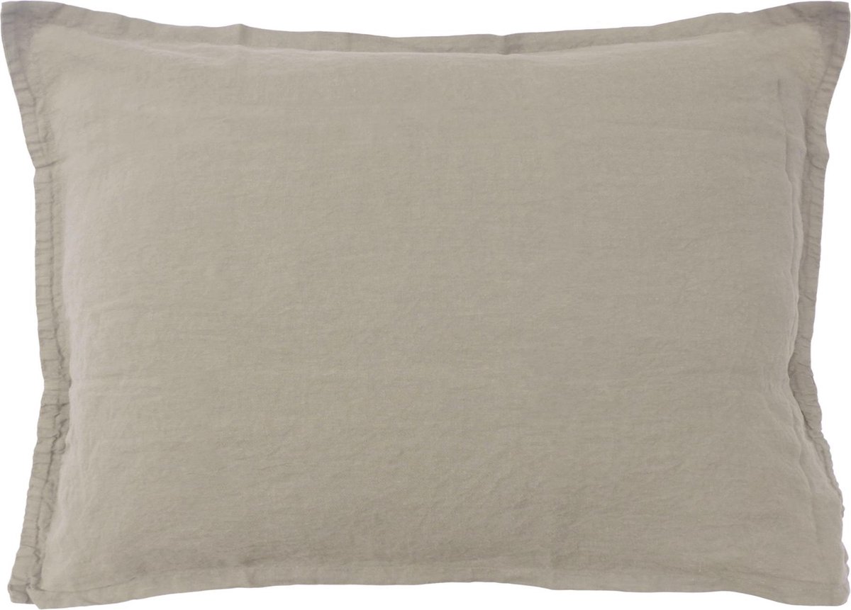 Matt & Rose Set Kussenslopen Beige - 50 x 70 cm - Gewassen Katoen