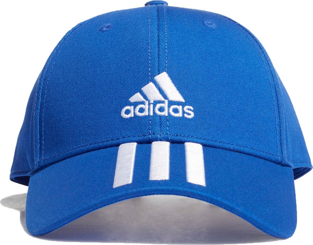 Verplicht genezen heilig adidas Baseball 3-Stripes Twill Pet - Maat One size - Unisex - blauw/wit |  bol.com