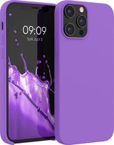 kwmobile telefoonhoesje voor Apple iPhone 12 Pro Max - Hoesje met siliconen coating - Smartphone case in orchidee lila