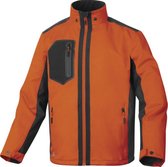 Delta Plus parka Waterdicht Poly+mech stretch Aren - Oranje | Grijs - L