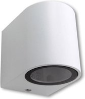 LED Tuinverlichting - Buitenlamp - GU10 Fitting - Rond - Mat Wit - Aluminium