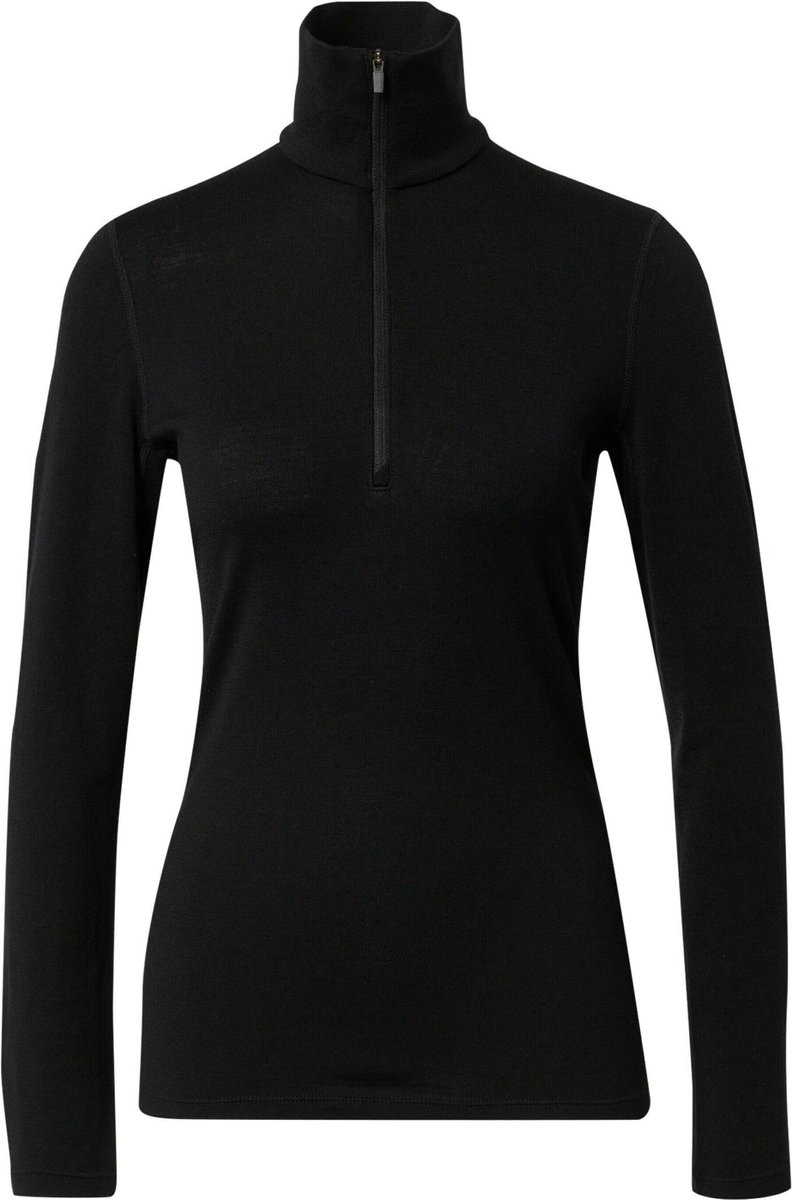 Icebreaker Women's Tech Top Long Sleeve Half Zip Black - XL