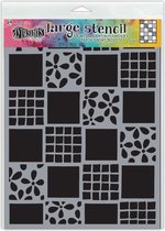Ranger - Dylusions stencil - square dance large