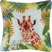 Non-branded Schaal Giraf 15 X 15 X 5 Cm Glas Groen