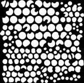Woodware Stencil - Bubbels - 15,24x15,24cm