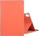 Voor Huawei MatePad Pro 12.6 2021 360 Graden Rotatie Litchi Textuur Horizontale Flip Lederen Case met Houder (Oranje)