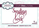 Creative Expressions Stans - 'sending Much Love' - 4,8cm x 5,3cm