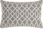 Kussen DKD Home Decor Wit Beige Katoen (60 x 15 x 40 cm)