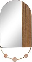 Wandkapstok DKD Home Decor Metaal Kristal Gouden (30 x 4 x 60.5 cm)