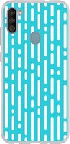 Smartphonebooster Telefoonhoesje - Back Cover - Geschikt Voor Samsung Galaxy M11 - White En White