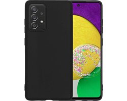 Hoesje - Geschikt voor Samsung Galaxy A52s 5G - Sterk & Shockproof - Hoes Cover - Siliconen Case - Telefoonhoesjes - Zwart