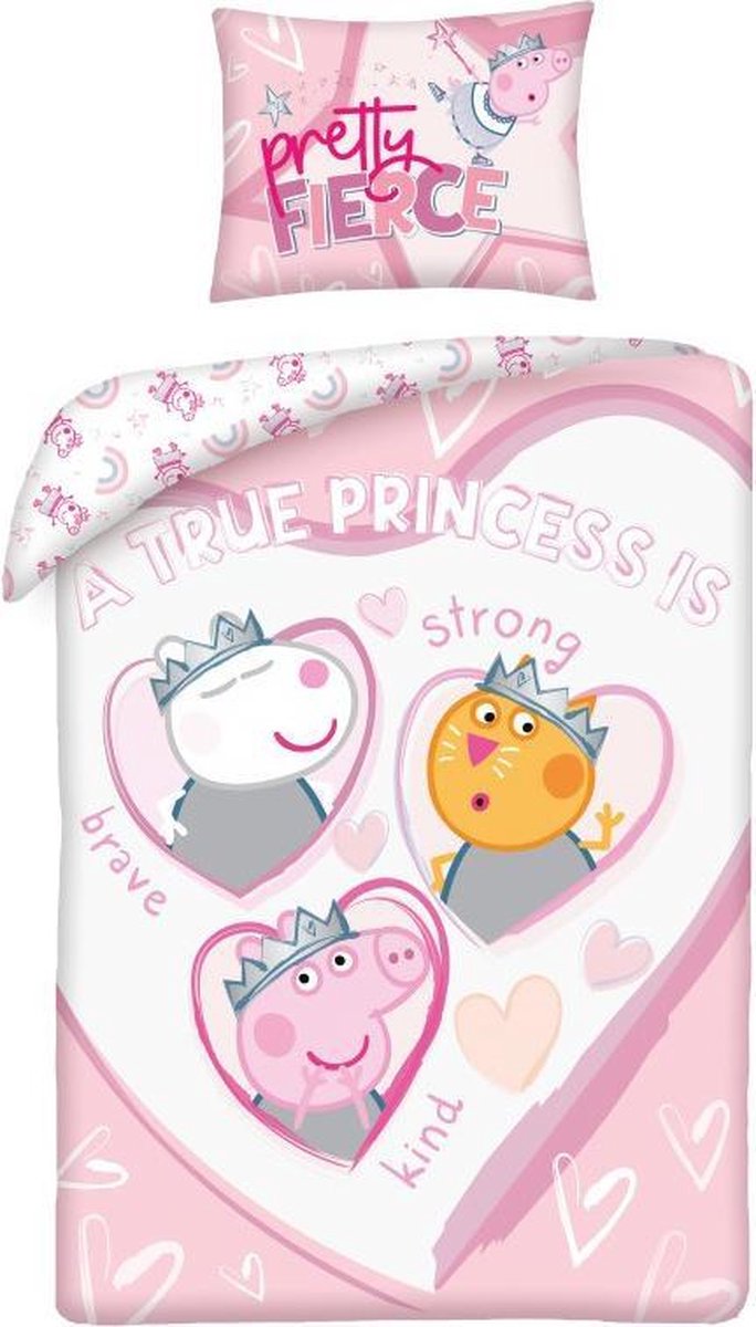 Peppa Pig BABY Dekbedovertrek Pretty Fierce - 100 x 135 cm - Katoen Peppa Pig BABY Dekbedovertrek Pretty Fierce - 100 x 135 cm - Katoen